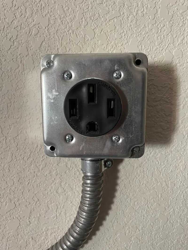 NEMA 14-50 outlet installed for Smart Home Electrical in Lincolnwood